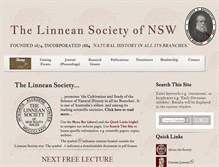 Tablet Screenshot of linneansocietynsw.org.au